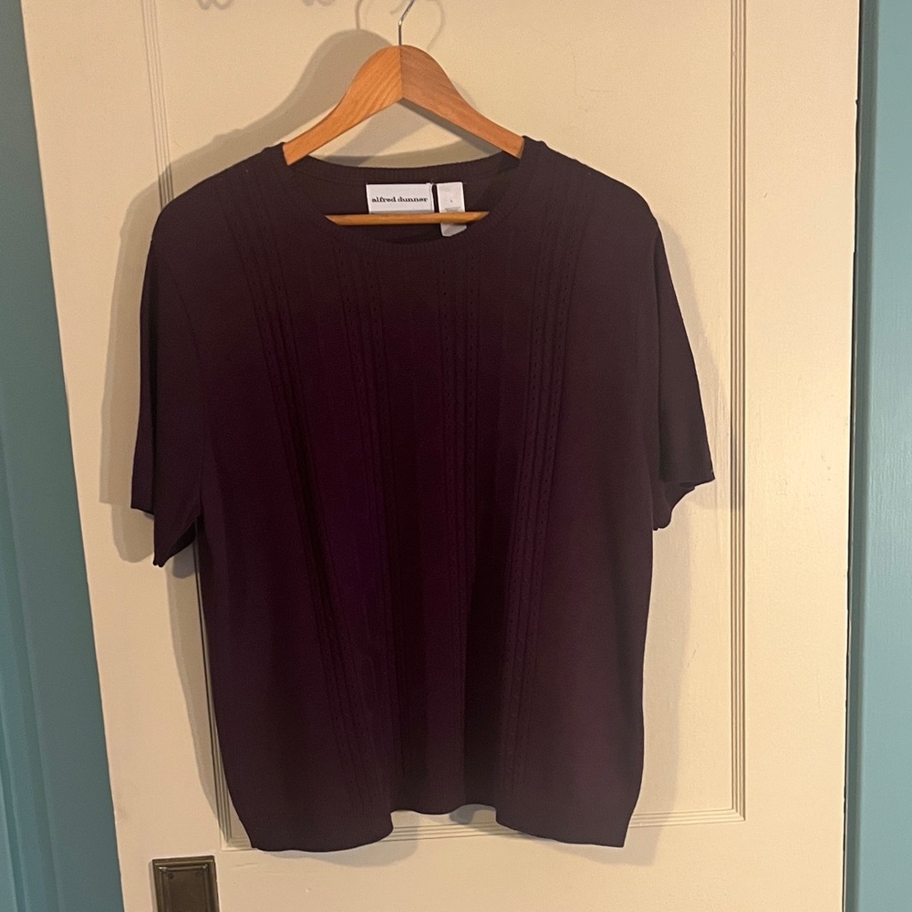 Alfred Dunner Short Sleeve Sweater